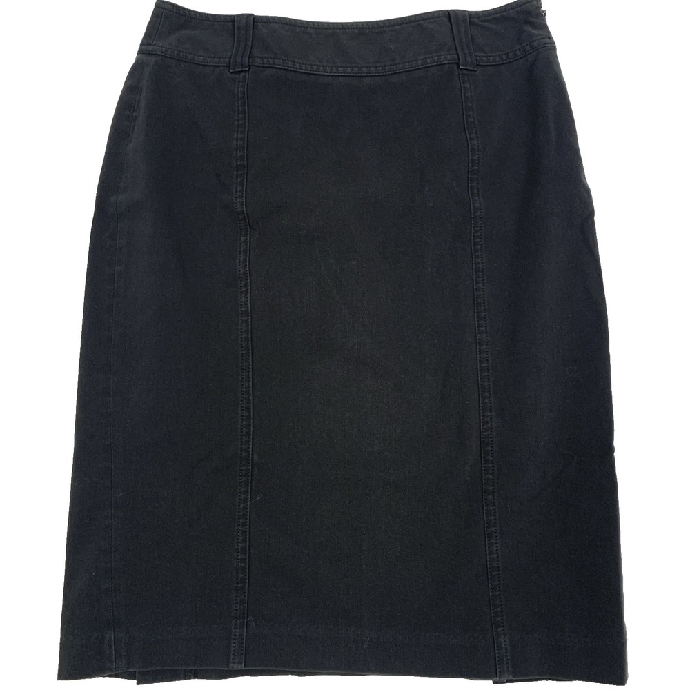 Express Black Knit Stretch Pencil Skirt Women's 10 Knee Length Career Straight